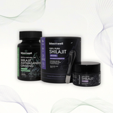 Combo Sayayin | Combo Resina de Shilajit + Cápsulas de Shilajit, Ashwagandha y Ginseng | Energía física y Control de Estrés