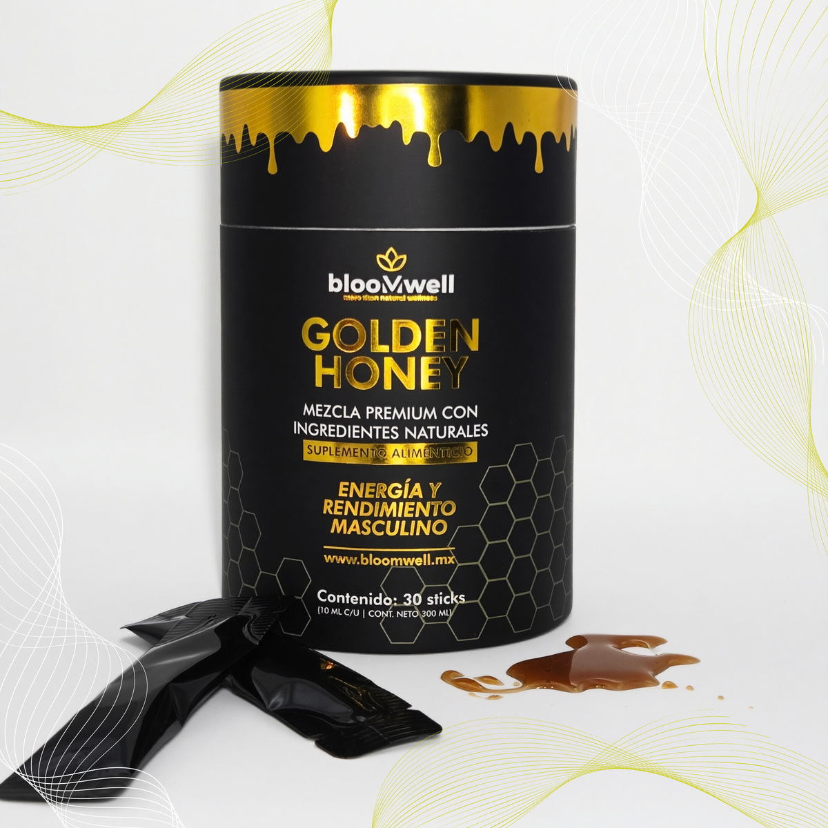 Pura Potencia 30X | Golden Honey - Sticks diarios | Energía y Vitalidad Masculina