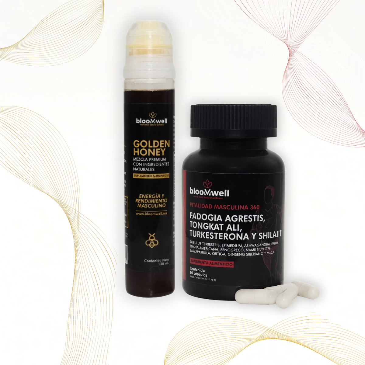 Combo Macho | Cápsulas Male Performance + Golden Honey | Potencia y Energía Masculina