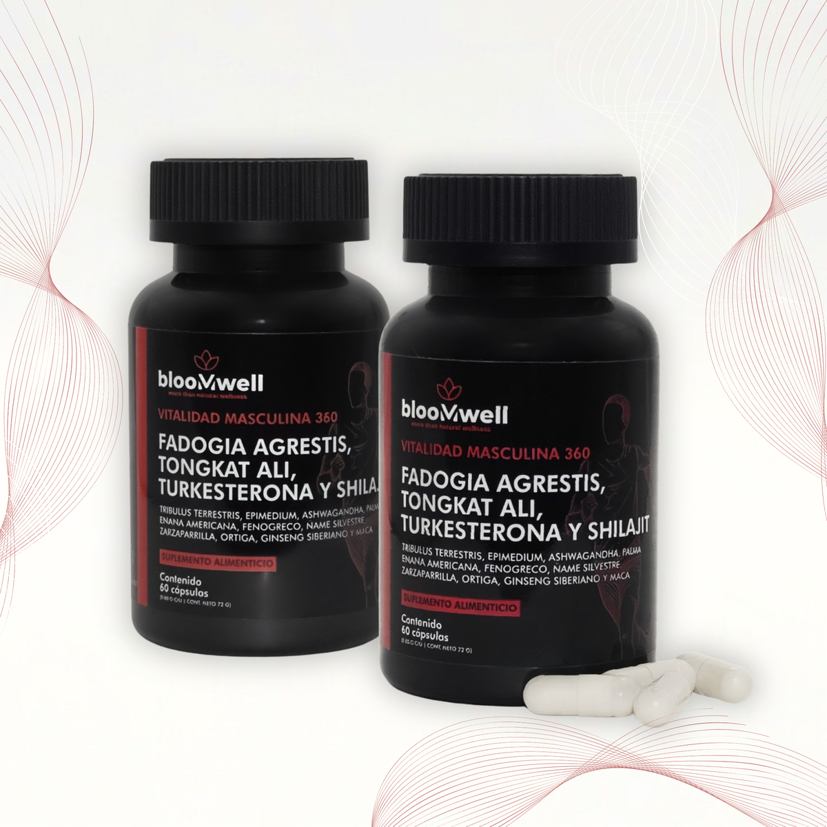 Combo Testo al 100 | Pack 2 Cápsulas Male Performance | Máximo Desempeño